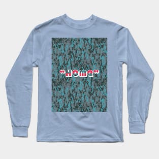 Camouflage pattern with " HOME " letter Long Sleeve T-Shirt